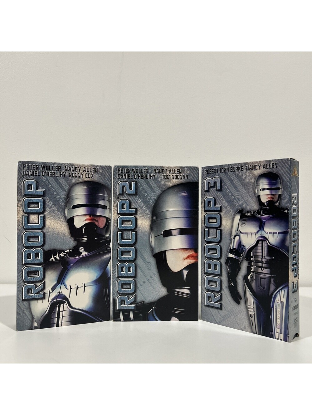 RoboCop VHS Movie Collection Lot of 3 RoboCop 1 2 3 Sci Fi Action